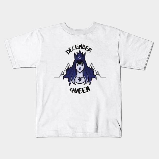 December queen Kids T-Shirt by Gulldio